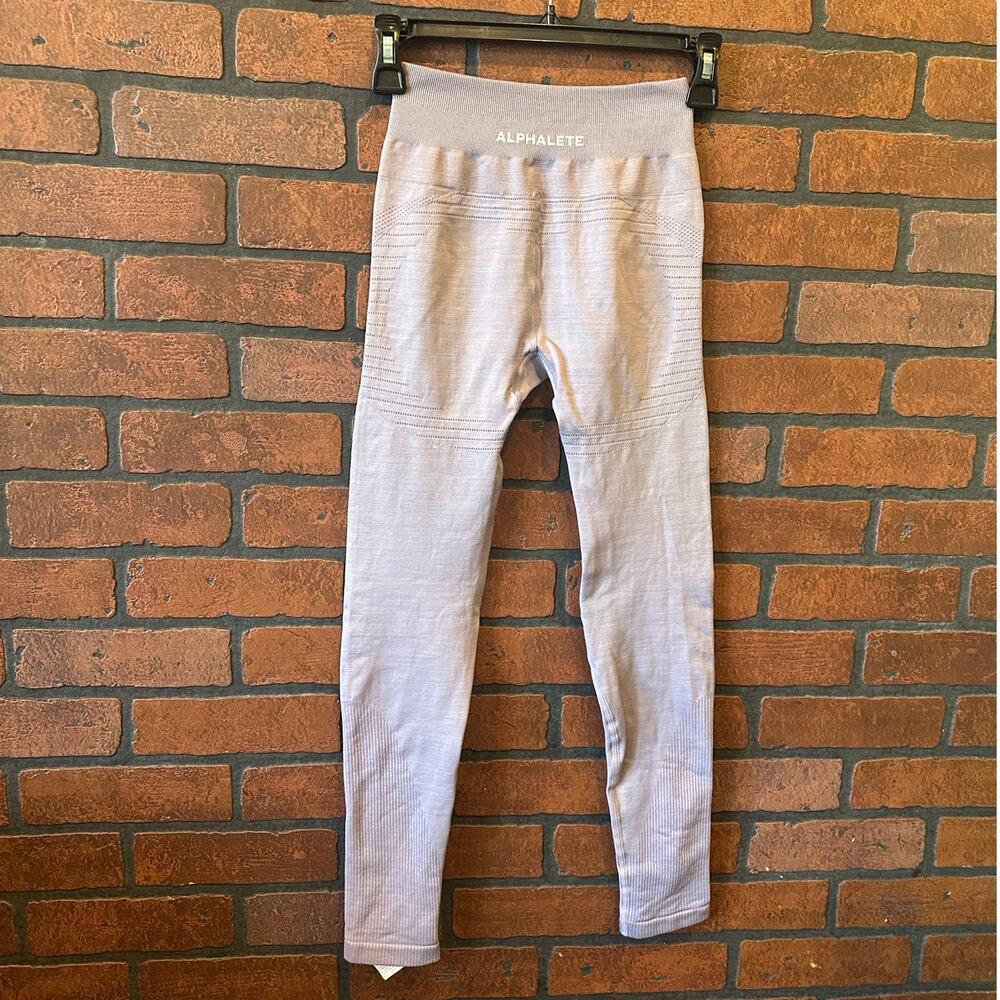 Lavender Lilac Alphalete Revival leggings Size XS